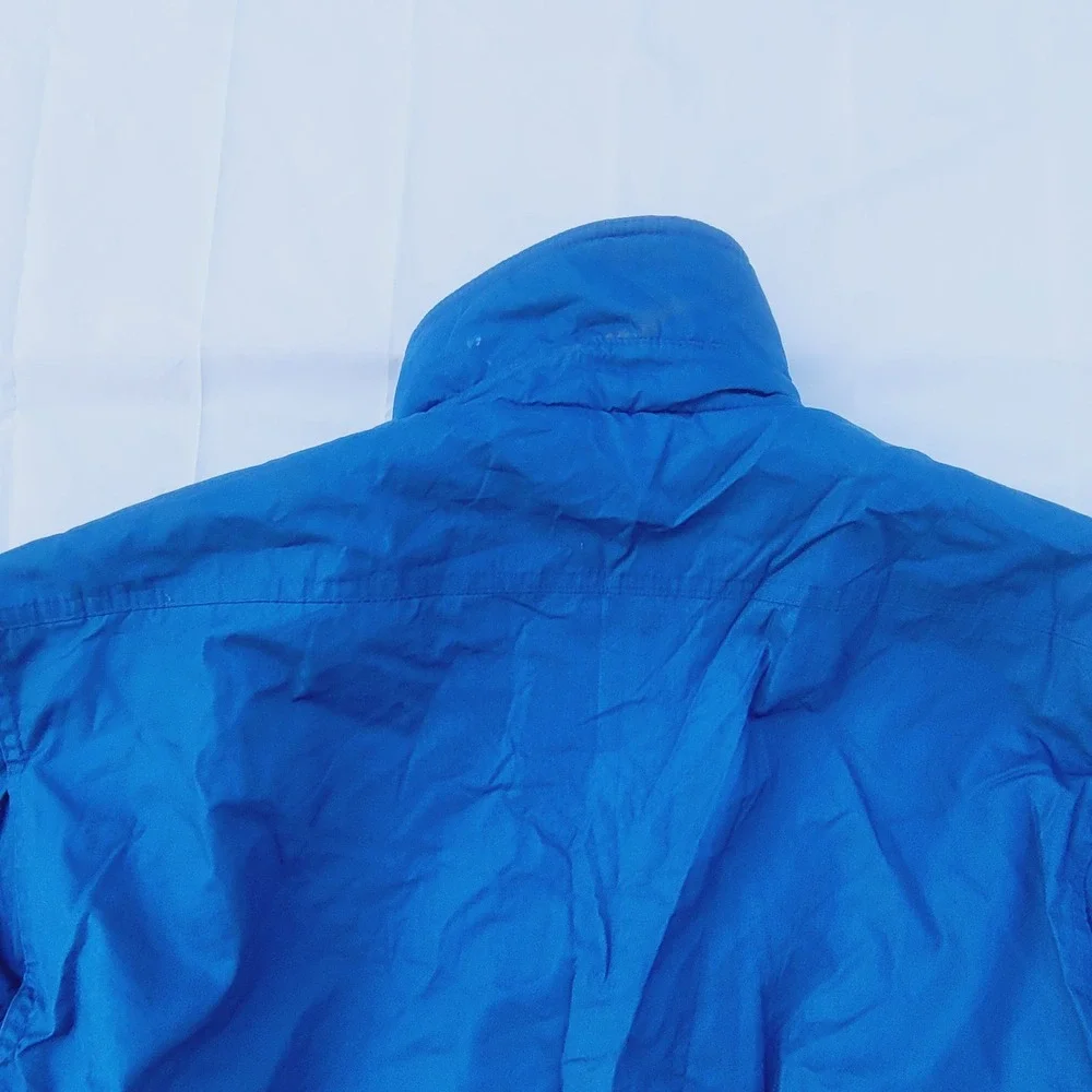 Members Only Vintage Bomber Jacket Mens Size 44 Blue Windbreaker Racer Coat J89